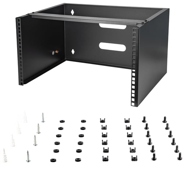 StarTech.com WALLMOUNT6 stativ 6U Vægmonteret stativ Sort