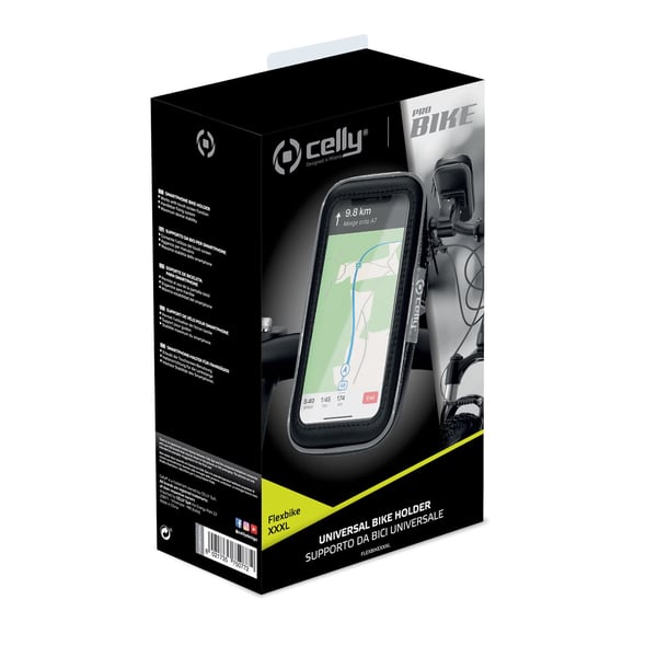 Celly FlexBike XXXL Passiv holder Mobiltelefon/Smartphone Sort