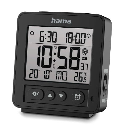 Hama Rhodos Digital alarmur Sort