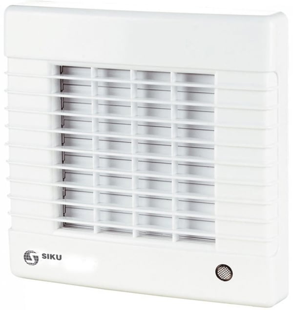 Siku 125 AZL frånluftsfläkt Vägg 185 m³/h 2400 RPM Vit