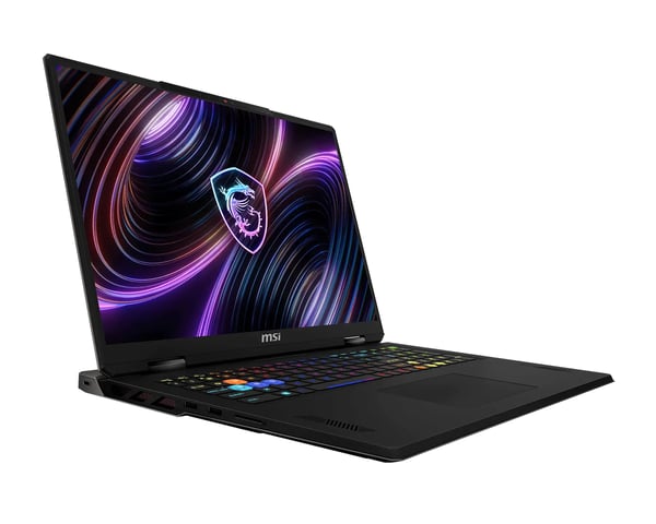 MSI Raider 18 HX A2WH-1088DE Intel Core Ultra 9 275HX Laptop 45,7 cm (18") Quad HD+ 32 GB DDR5-SDRAM 1 TB SSD NVIDIA GeForce RTX 5070 Ti Laptop GPU Wi-Fi 7 (802.11be) Windows 11 Home Grå Tysk
