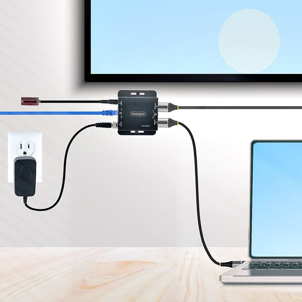 StarTech.com EXTEND-HDMI-4K40C6P1 AV-signaalin jatkaja AV-lähetin ja -vastaanotin Musta