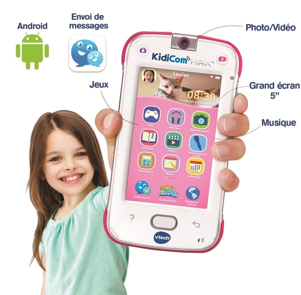 VTech KidiCom Max Rose Bärbar dator för barn