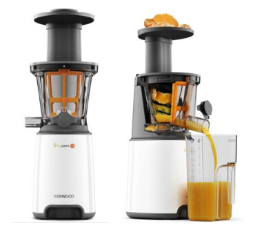 Kenwood JMP 400 WH mehukone Hidas mehulinko 140 W Musta, Valkoinen