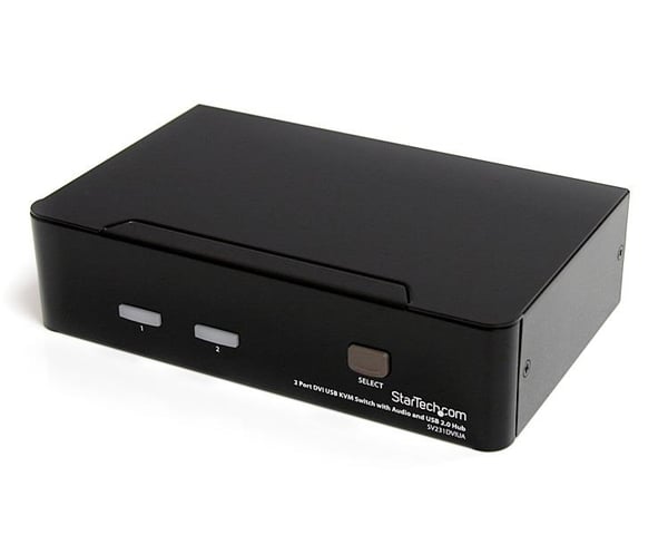 StarTech.com SV231DVIUA KVM-kytkin Musta