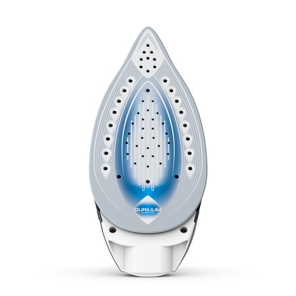Tefal Express Airglide SV8027 1,8 L Durilium Airglide-sålplade Brun, Hvid