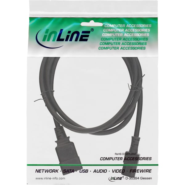 InLine 16659C el-ledning Sort 1 m C20 forbinder C13 forbinder