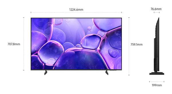 Samsung UE55U8000FU 139,7 cm (55") 4K Ultra HD Smart TV Wi-Fi Sort