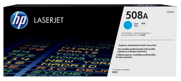 HP 508A - Syaani - alkuperäinen - LaserJet - värikasetti (CF361A)