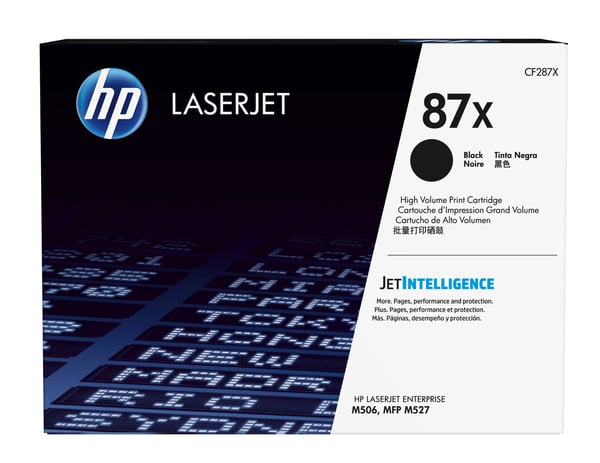 HP Original 87X LaserJet-tonerpatron med høj kapacitet, sort HP Original 87X LaserJet-tonerpatron med høj kapacitet, sort
