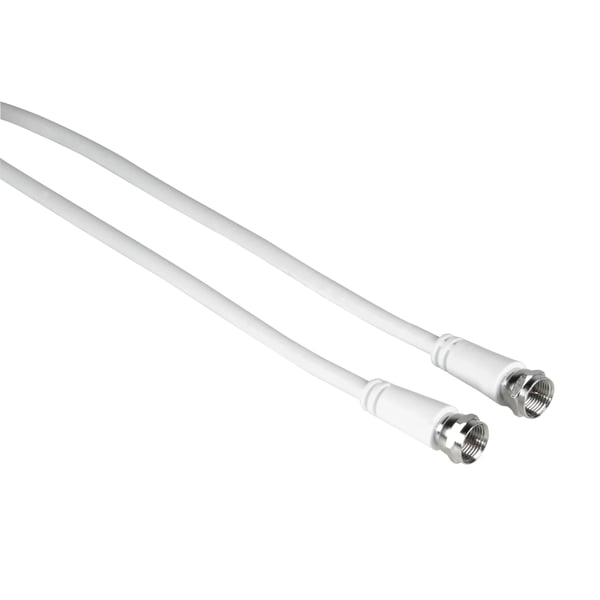 Hama 00205039 koaxial kabel 5 m F Hvid