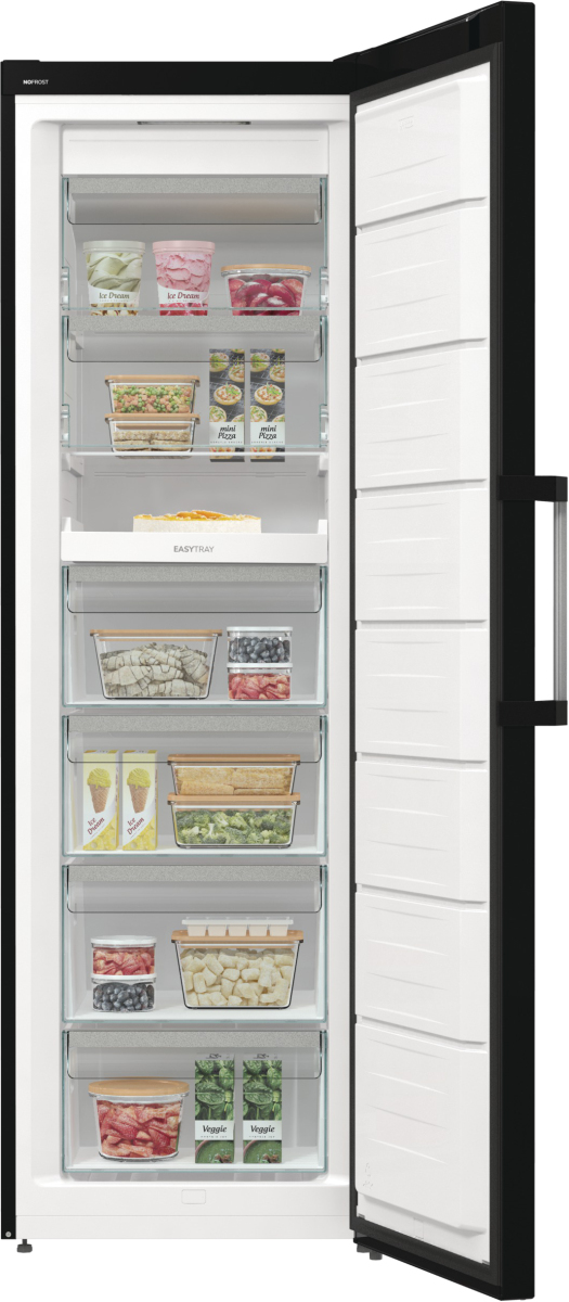 Gorenje G600 Hold dine madvarer friske længere med Gorenjes energieffektive frysere, der har NoFrost teknologi og LED belysning for enestående ydeevne og bekvemmelighed.