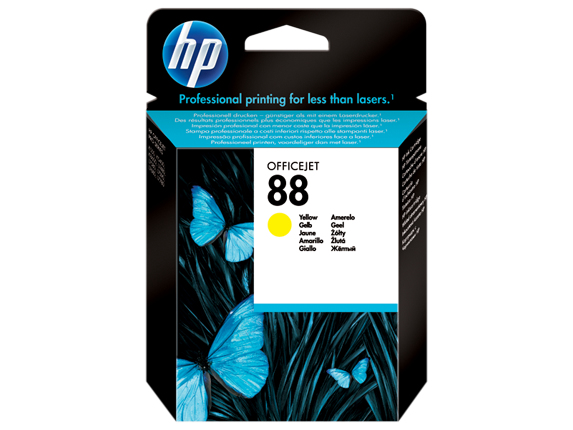 HP 88 blækpatron 1 stk Original Standard udbytte Gul