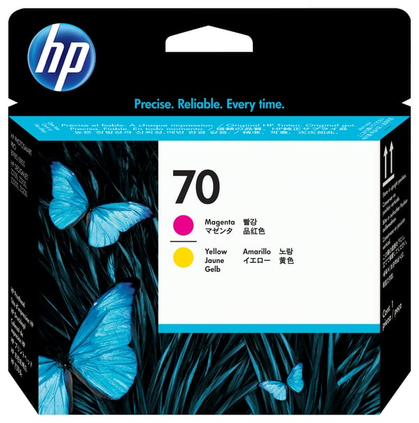 HP 70 - Gul, Magenta - Printhoved - til DesignJet HD Pro MFP
