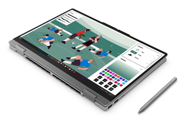 Lenovo IdeaPad 5 2-in-1 15AGP11 Copilot+ PC AMD Ryzen AI 5 430 Hybrid (2-i-1) 38,9 cm (15.3") Berøringsskærm WUXGA 16 GB DDR5-SDRAM 512 GB SSD Wi-Fi 7 (802.11be) Windows 11 Home Tysk Grå