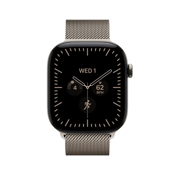 Apple Watch Series 12 OLED 46 mm Digitaalinen 416 x 496 pikseliä Kosketusnäyttö 5G Titaani Wi-Fi GPS (satelliitti)