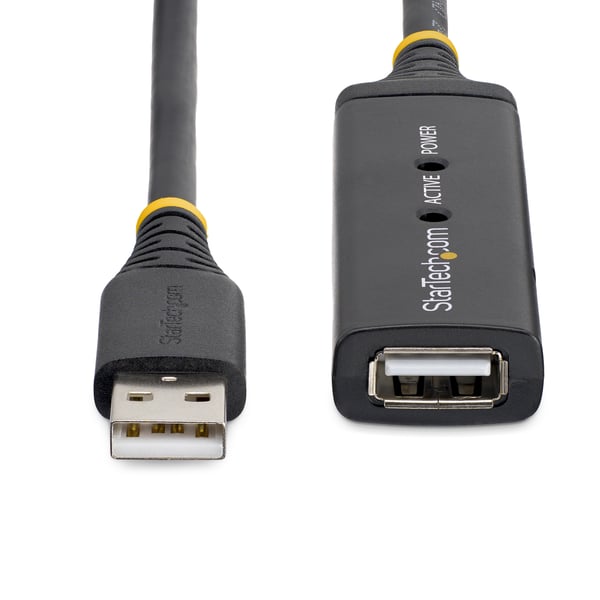 StarTech.com 5 m aktiv USB 2.0-förlängningskabel – M/F