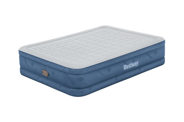 Bestway 69075 / 23 luftmadras Dobbelt madras Blå, Hvid Unisex