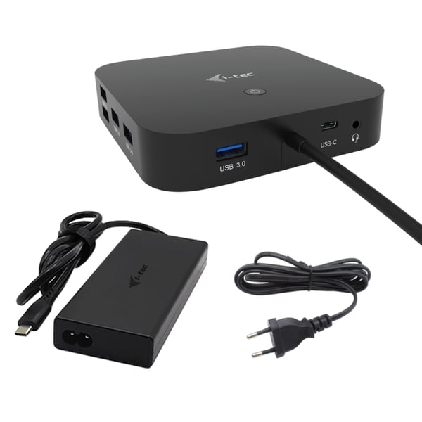 i-tec C31TRI4KDPDPRO100 dockningsstationer för bärbara datorer Kabel USB 3.2 Gen 1 (3.1 Gen 1) Type-C Svart