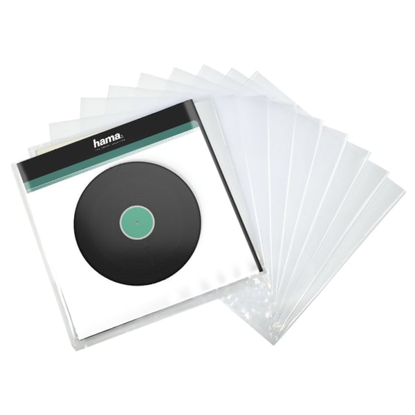 Hama 00181430 medialagringsboxar Förvaring för microgroove-skivor Transparent