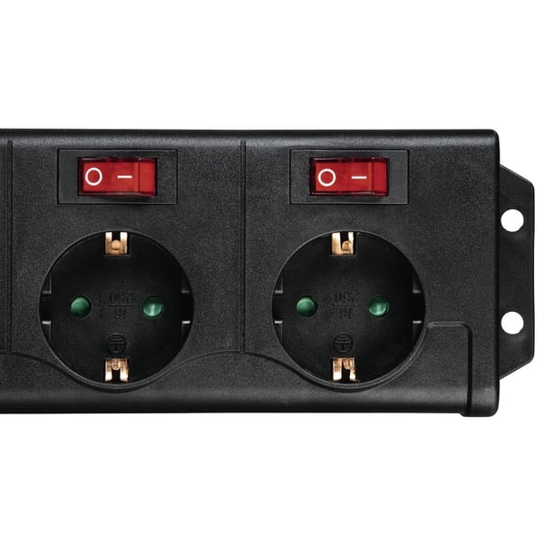 Hama 00137259 stikdåse 1,4 m 6 AC stikkontakt(er) Indendørs Sort