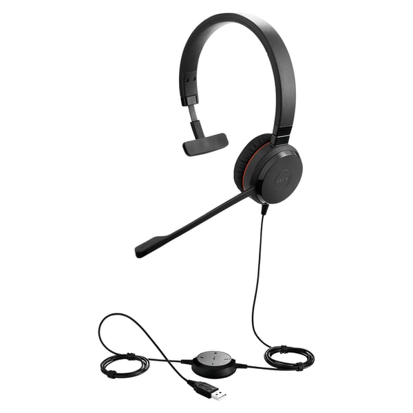 Jabra Evolve 20 Kuulokkeet Langallinen Pääpanta Toimisto/puhelukeskus USB A-tyyppi Musta
