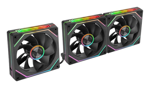 Mars Gaming MF-LINKFINITYKIT2R Computerkabinet Ventilator 12 cm Sort 3 stk