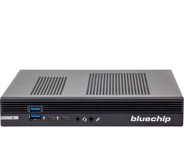 bluechip BUSINESSline S3136 Intel® Core™ i3 i3-14100 8 GB DDR5-SDRAM 500 GB SSD Windows 11 Pro Mini PC Mini-PC Svart