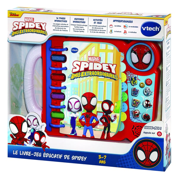 VTech Jouets Electroniques Educatifs LE LIVRE-JEU EDUCATIF DE SPIDEY