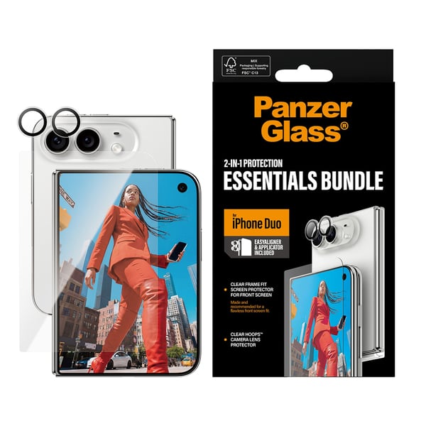 PanzerGlass PG06532 Skærm og -bagsidebeskytter til mobiltelefon Beskyttelse af kameralinsen Apple 2 stk
