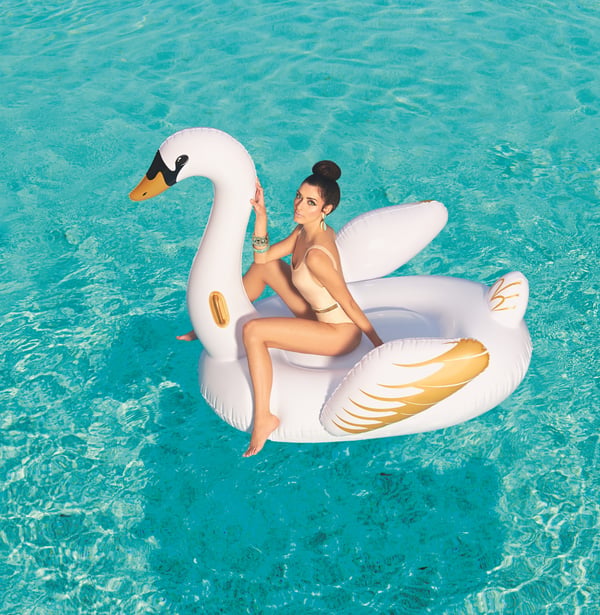 Bestway 41120 pool og strand flyder Sort, Guld, Hvid Vinyl Badedyr