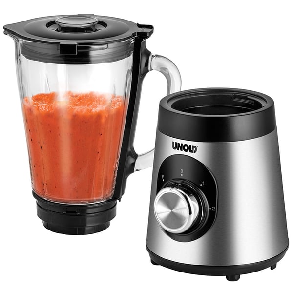 Unold Edel 1,5 l Bänkmixer 500 W Svart, Rostfritt stål, Transparent