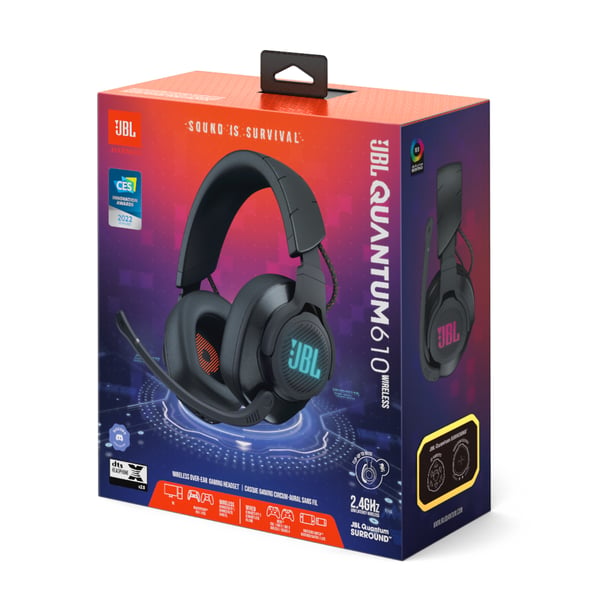 JBL Quantum 610 Wireless Headset Kabel & Trådlös Huvudband Spela USB Type-C Svart