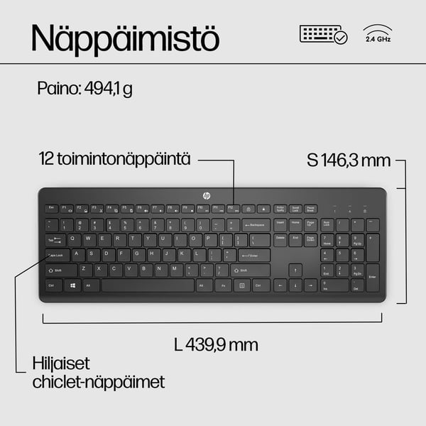 HP 230 langaton näppäimistö