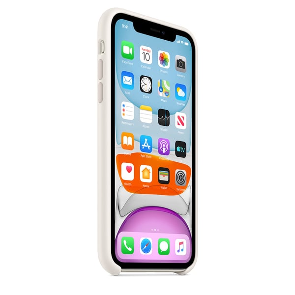 Apple Silikone-etui til iPhone 11 – blød hvid