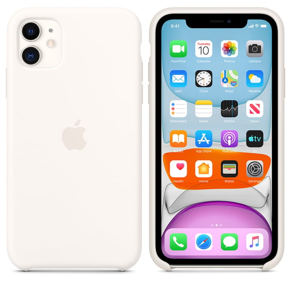Apple Silikone-etui til iPhone 11 – blød hvid