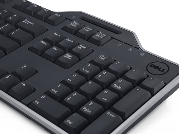 Dell KB-813 Smartcard-tastatur, kablet, med smartcard-læser, RU, sort