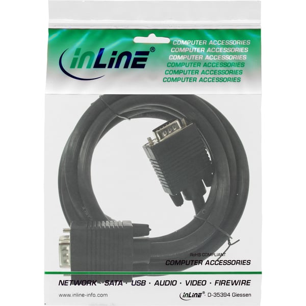 InLine 17723B VGA-kaapeli 7 m VGA (D-Sub) Musta