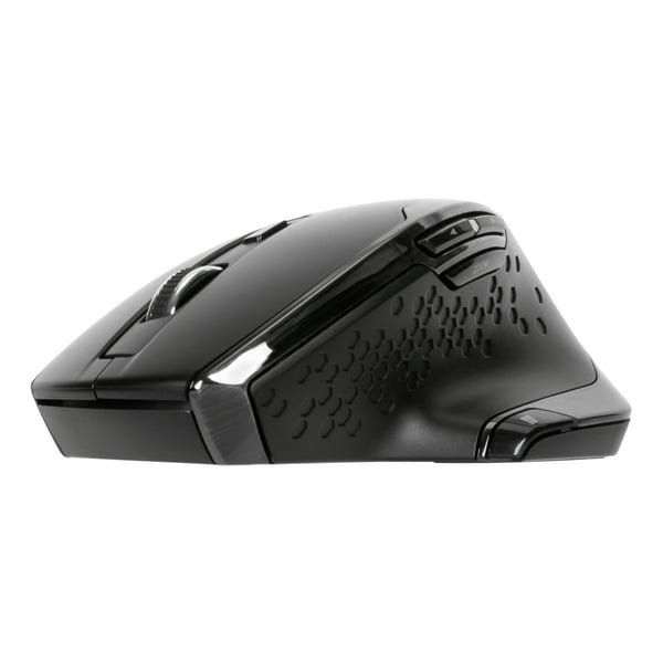 Targus Mus - antimikrobiell - ergonomisk - för högerhänta - 7 knappar - trådlös - 2,4 GHz - kabel