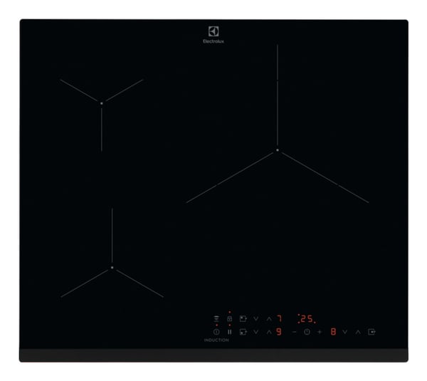 Electrolux EIT61336 Sort Indbygget 60 cm Zone induktionskogeplade 3 zone(s)