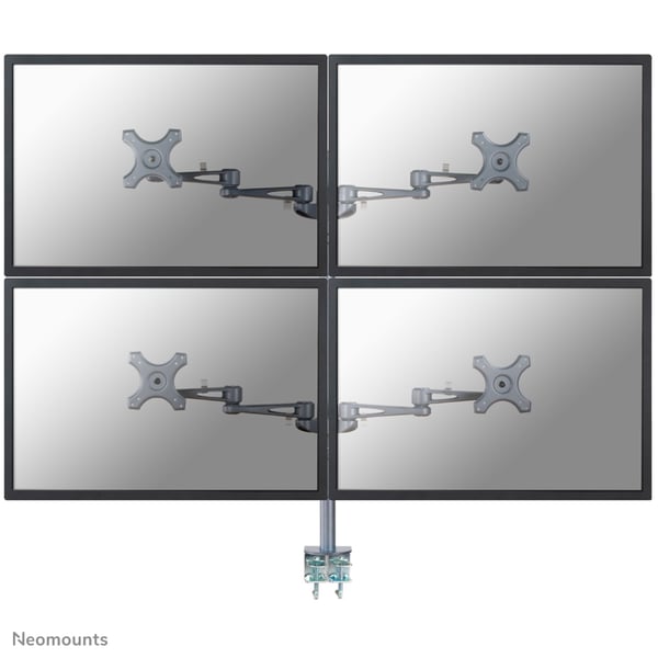 Neomounts FPMA-D935D4 monitorin kiinnike ja jalusta 68,6 cm (27") Vastaanotto Hopea Neomounts FPMA-D935D4 monitorin kiinnike ja jalusta 68,6 cm (27") Vastaanotto Hopea
