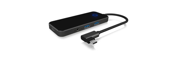 ICY BOX IB-DK4025-CPD Kabel USB 3.2 Gen 1 (3.1 Gen 1) Type-C Antracit, Svart
