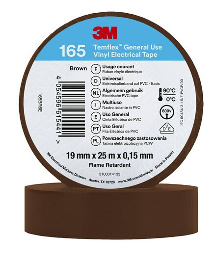 3M 165BR6E elektrisk tape 1 stk