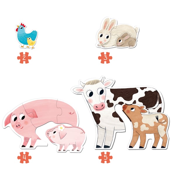Goula - Puzzle XXL Mums & Babies