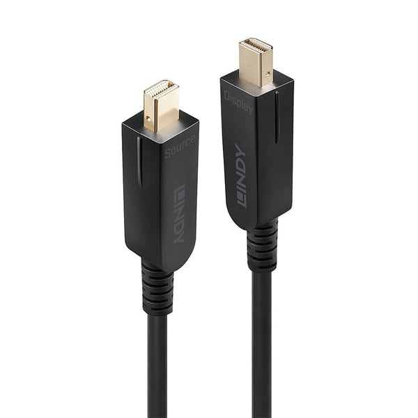 Lindy 38486 DisplayPort-kaapeli 100 m Mini DisplayPort Musta