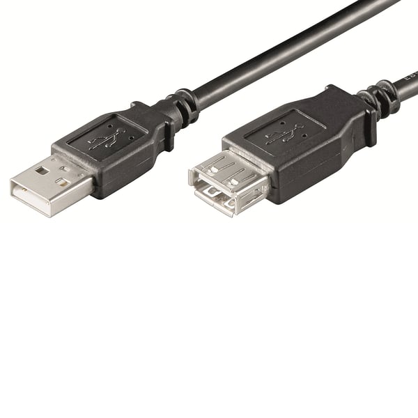 Ewent EC1011 USB-kabel 1 m USB A Sort