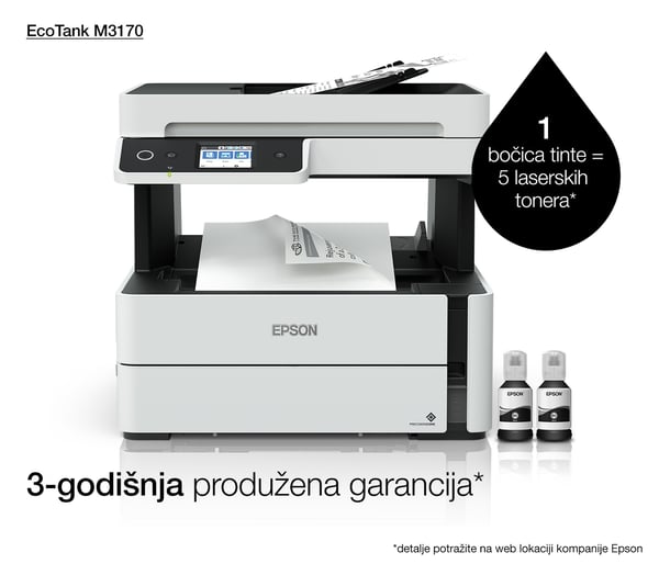 Epson EcoTank M3170 Inkjet A4 1200 x 2400 dpi 39 sider pr. minut Wi-Fi