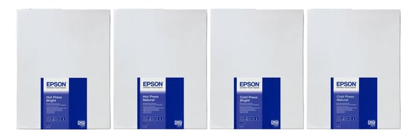 Epson Cold Press Bright, 17" x 15m, 305g/m² storformat medie Mat