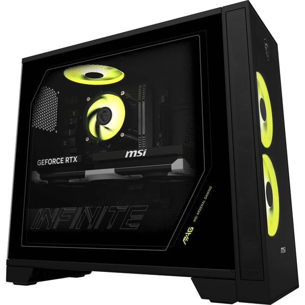 MSI MAG Infinite S AI 2NVL5-013EU Intel Core Ultra 5 225F 16 GB DDR5-SDRAM 1 TB SSD NVIDIA GeForce RTX 5060 Windows 11 Home Työpöytä PC Musta
