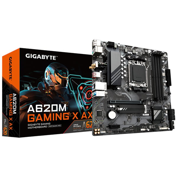 GIGABYTE A620M GAMING X AX AMD A620 AM5-sockel micro ATX